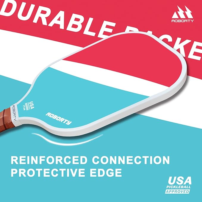 Pickleball Paddles 4 Pack - USAPA Light Graphite Premium Rackets Fiber Face & Polymer Honeycomb Core Pickleball Set with 4 Outdoor Indoor Balls Including Portable Carry Bag