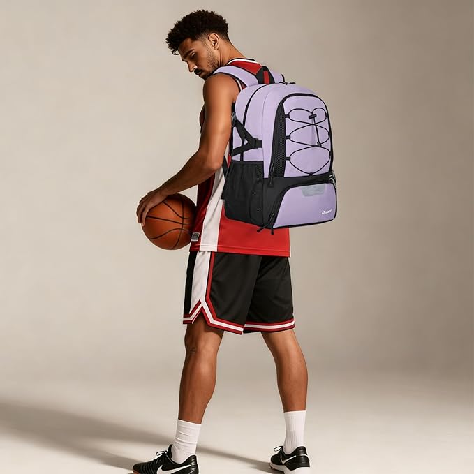 Goloni Basketball Backpack,Large Sports Bag with Ball Compartment & Shoe Compartment,Basketball Bag Fit Volleyball, soccer,Gym