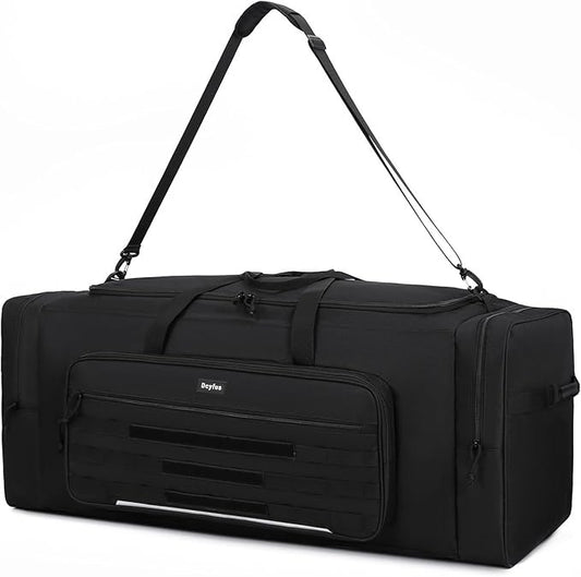 145L Extra Large Duffle Bag, 38"Heavy Duty Duffle Bag, Large Duffle Bag for Travel, Gym Duffle Bag for Men, Large Sports Duffle Bag, Baseball Duffel Bag with Shoulder Strap (Black)