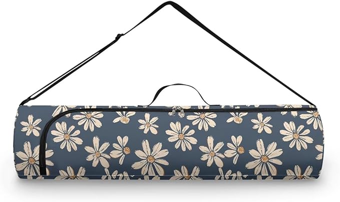 ZCFYGDX Yoga Mat Bag with Adjustable Shoulder Strap and Handle Zipper, 30in Wide x 6.3in Diameter for Yoga Mat Storage