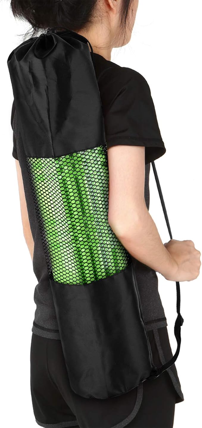Yoga Mat Bag, Lightweight Mesh Net with Adjustable Strap for Comfortable Carrying for Yoga Mat, Snorkel Tube