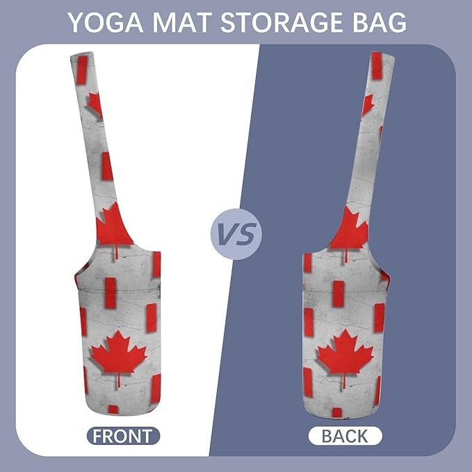 Aiyoolee Single Shoulder Yoga Mat Carrier Bag Portable Spacious with Pocket for Yoga Gym Fitness Travel