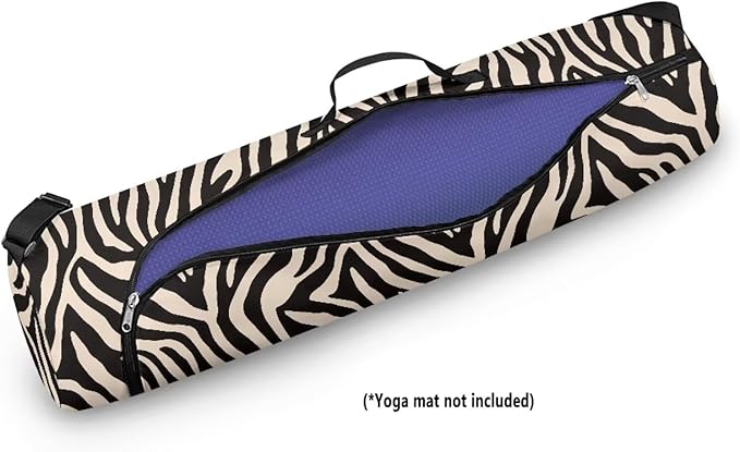 ZCFYGDX Yoga Mat Bag with Adjustable Shoulder Strap and Handle Zipper, 30in Wide x 6.3in Diameter for Yoga Mat Storage