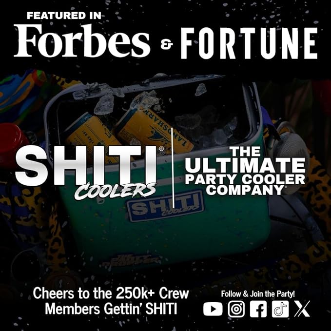 SHITI Coolers Cooler for Camping, Travel, Beach, Soft Lunch Box for Food, Drinks & Ice, Portable, Waterproof 24 Hr Insulated Bag with Shoulder Straps, Customizable