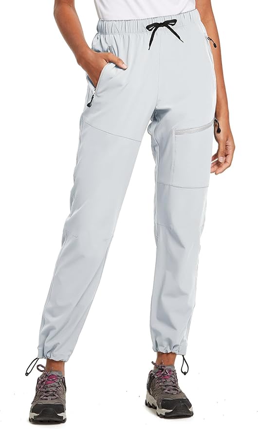 baleaf Women's Hiking Pants Quick Dry Lightweight Water Resistant Elastic Waist Cargo Pants for All Seasons