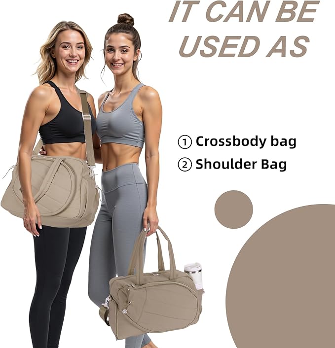 Tennis Racket Bag, Tennis Bags for Women, Quilted Sling Crossbody Backpack with Hook, Water Resistant Tennis Racket Cover for Pickleball, Racketball