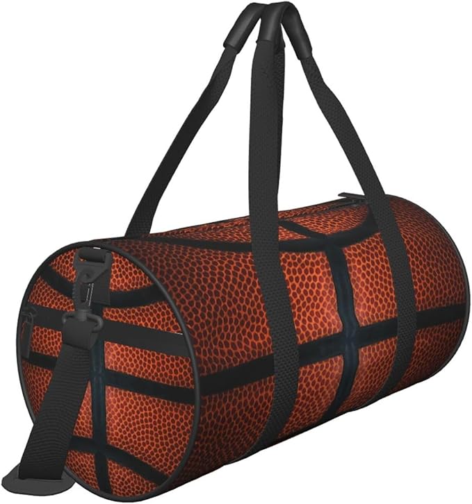 Basketball Ball Sport Appearance Foldable Duffle Bag For Women - Workout Bag For Gym Men - Boy Gym Bag - Girls Small Weekender Duffel Bag - Packable Luggage Bag For Travel Sports