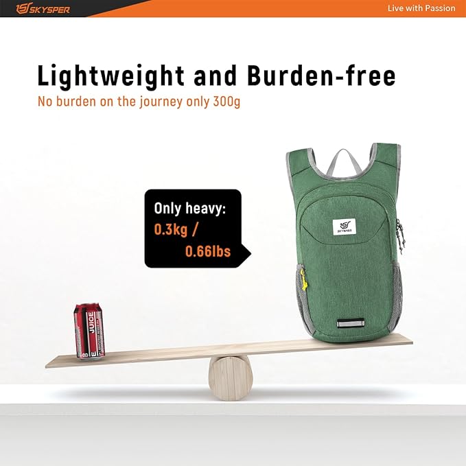 SKYSPER Small Hiking Backpack 10L Packable Lightweight Back Pack Foldable Travel Daypack for Women Men | Packable, Lightweight, Back Pack, Foldable, Travel Daypack
