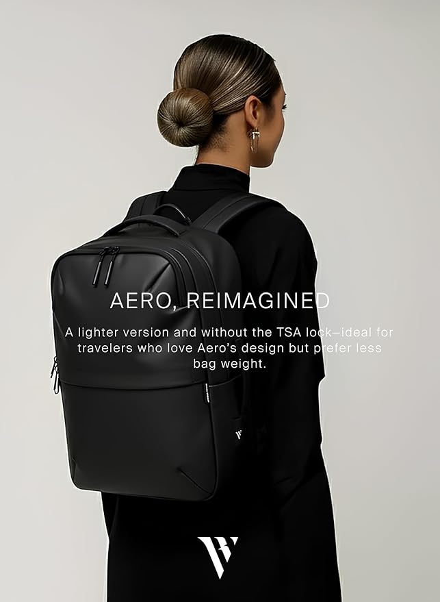 BlackVoyage Vortex Vacuum Seal Travel Backpack 60L Expandable Air Compression System Water Resistant TSA Lock Carry-On Suitcase Luggage Black AERO Lite - Vacuum Pump Included