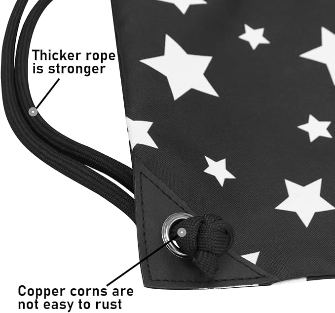 HOLYLUCK Drawstring Backpack Bag Sport Gym Sackpack