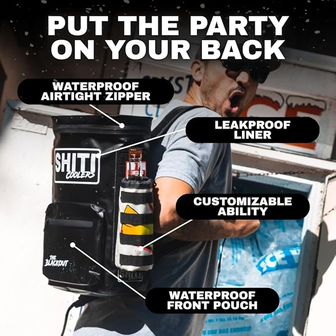 SHITI Coolers Cooler for Camping, Travel, Beach, Soft Lunch Box for Food, Drinks & Ice, Portable, Waterproof 24 Hr Insulated Bag with Shoulder Straps, Customizable