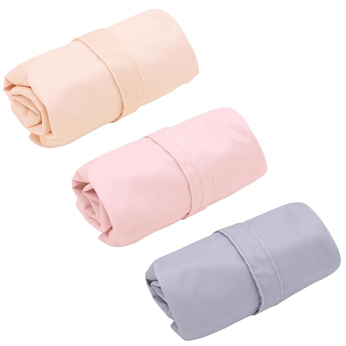 ALVABABY 3pcs Cloth Diaper Wet Dry Bags Waterproof Reusable with Two Zippered Pockets Travel Beach Pool Daycare Soiled Baby Items Yoga Gym Bag for Swimsuits or Wet Clothes 3L-ZM10