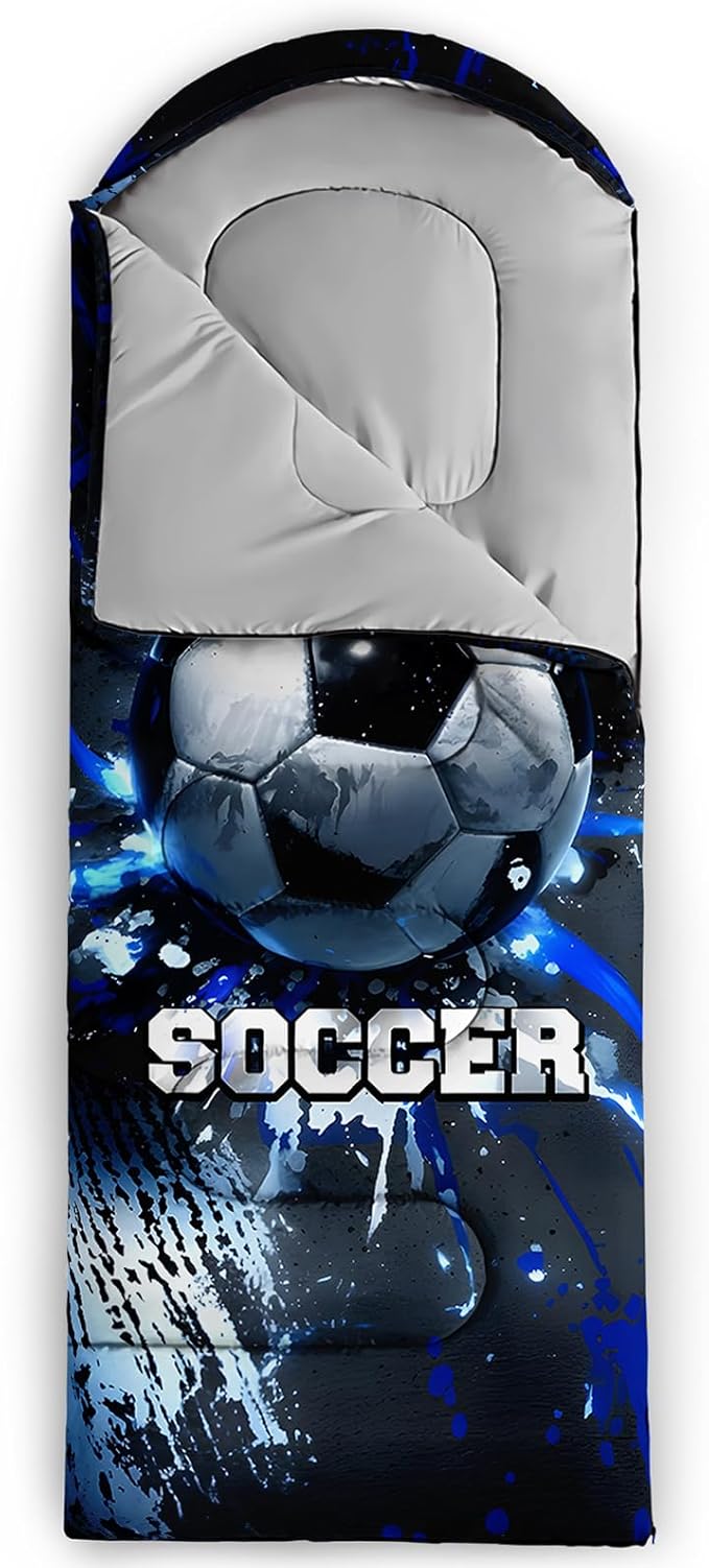 QOOMO Camping Sleeping Bags,3 Season Warm & Cool Weather,Lightweight,Waterproof Sleeping Bags for Adults & Kids,Traveling,and Outdoors,Camping Gear Equipment