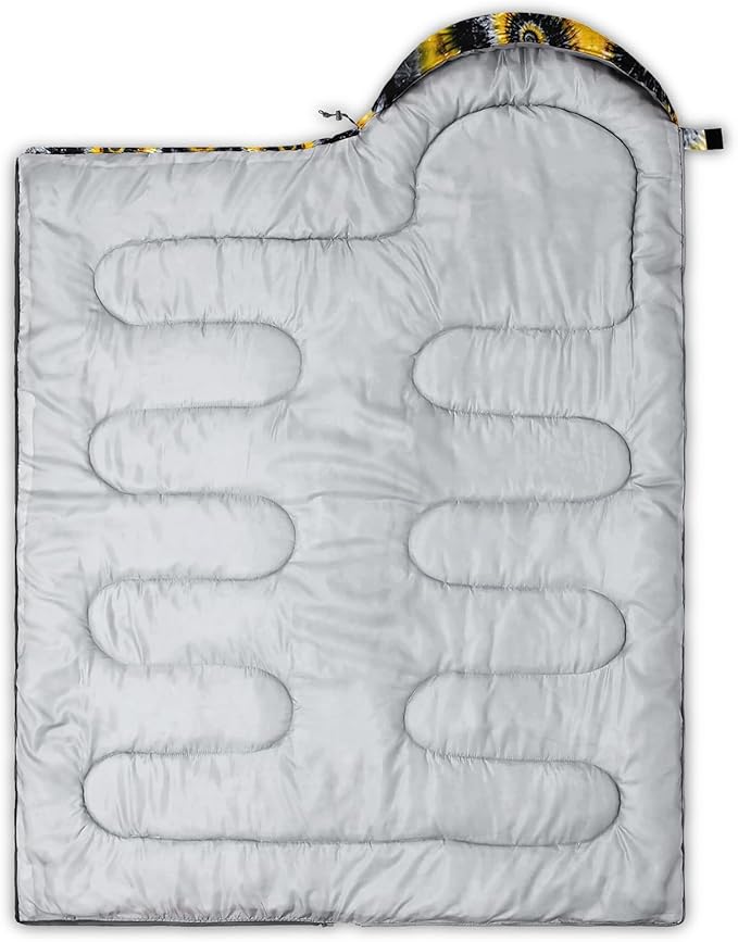 QOOMO Camping Sleeping Bags,3 Season Warm & Cool Weather,Lightweight,Waterproof Sleeping Bags for Adults & Kids,Traveling,and Outdoors,Camping Gear Equipment