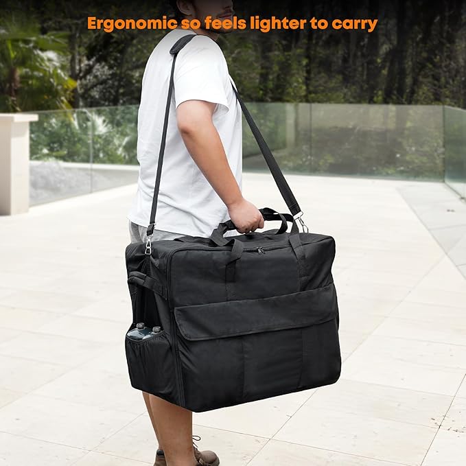 Stanbroil 22" Griddle Carry Bag for Blackstone 1813 Tabletop Griddle with Hood, 600D Polyester Water Resistant Outdoor Portable BBQ Grill Griddle Carry Bag