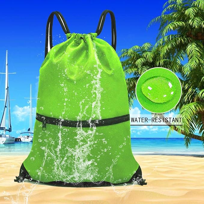 HOLYLUCK Drawstring Backpack Bag Sport Gym Sackpack
