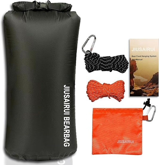 7.8Oz Ultralight Bear Bag Hanging Kit: 30D Waterproof Bear Proof Food Storage for Backpacking and Camping Alternative to Bear Canister