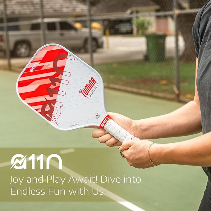 A11N Pickleball Paddles Set Fiberglass Surface Rackets with 4 Pickleball Balls and Pickleball Bag for Beginners - USAPA Approved
