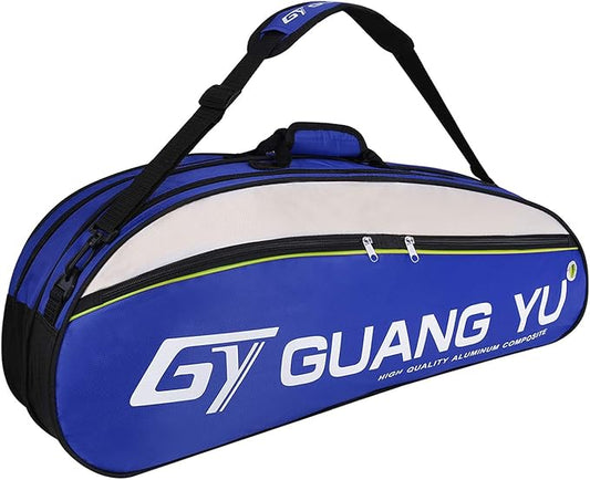 Badminton Racket Bag Tennis Racket Single Shoulder Badminton Bags 4 to 6 Racquet Backpack Big Capacity Waterproof Tennis Bag for Men Women Youth and Adult