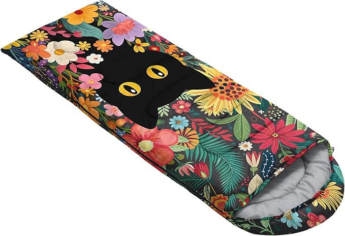 QOOMO Camping Sleeping Bags,3 Season Warm & Cool Weather,Lightweight,Waterproof Sleeping Bags for Adults & Kids,Traveling,and Outdoors,Camping Gear Equipment