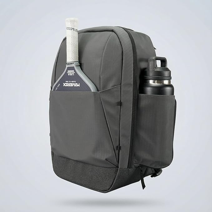 Court Ranger Pickleball Bag – Premium Upright Bag for Paddles, Pickleballs, Metal Fence Hooks, Room For Shoes, Ripstop Waterproof Fabric, 25L Capacity