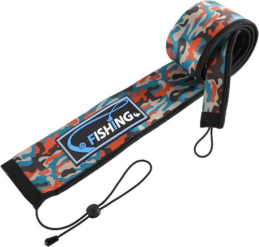 Lightproof Neoprene Fishing Rod Sleeve - Fishing Rod Cover for Storage & Transportation - Puncture Resistant Rod Sock for Casting, Trolling, Spinning Rods