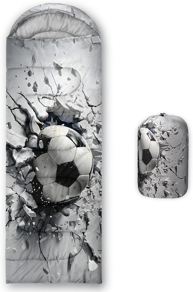 QOOMO Camping Sleeping Bags,3 Season Warm & Cool Weather,Lightweight,Waterproof Sleeping Bags for Adults & Kids,Traveling,and Outdoors,Camping Gear Equipment