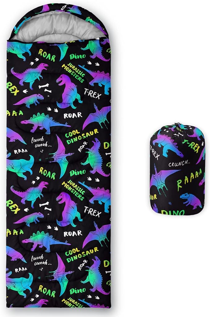 QOOMO Camping Sleeping Bags,3 Season Warm & Cool Weather,Lightweight,Waterproof Sleeping Bags for Adults & Kids,Traveling,and Outdoors,Camping Gear Equipment