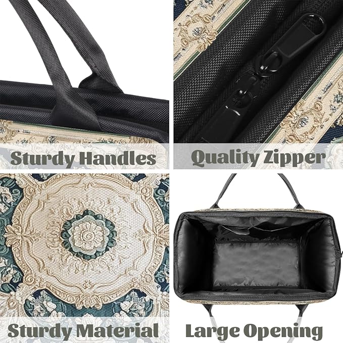 Travel Duffle Bag, White Flowers Boho Overnight Weekender Tote Bag for Women Men Waterproof Carry On Luggage with Zipper Lightweight Sport Gym Bag for Traveling Yoga Camping Traveling Gifts