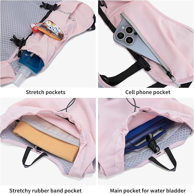 CAREYSTEN Hydration Backpack,Water Backpack for Running Women's Running Vest, , Lightweight Hiking Backpack, Men's Cycling Bag，