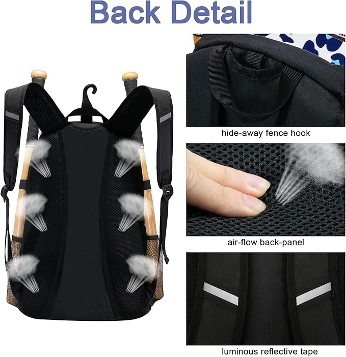 Youth Baseball Bag with Vented Shoe Compartment, Softball Bat Bag for Batting Mitten, Helmet, Teeball Gear - Adult Boys Girls Kids