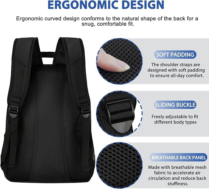 LARIPOP Soccer Backpack,Soccer Bag with Ball Holder and Shoe Compartment,Sports Equipment Training Bags Fits Basketball