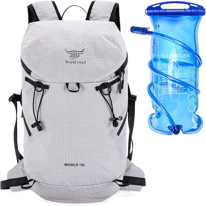 15L Hydration Backpack with 2L Water Bladder Water Backpack for Women, , Lightweight & Comfortable Running Vest for Running, Hiking, Cycling, Climbing, Camping, Biking,Rave