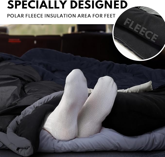 XXL Winter Sleeping Bags for Adults Cold Weather,Camping Sleeping Bag for Kids with Compression Sack,4 Season Camping Essentials Gear for Hiking,Traveling,Outdoor,Backpacking,Climbing