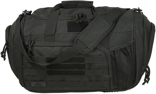 APRlLBAY 43L Large Capacity Military Duffel Bag - Tactical Gym Bag/Weekender for Men & Women (Jet Black)