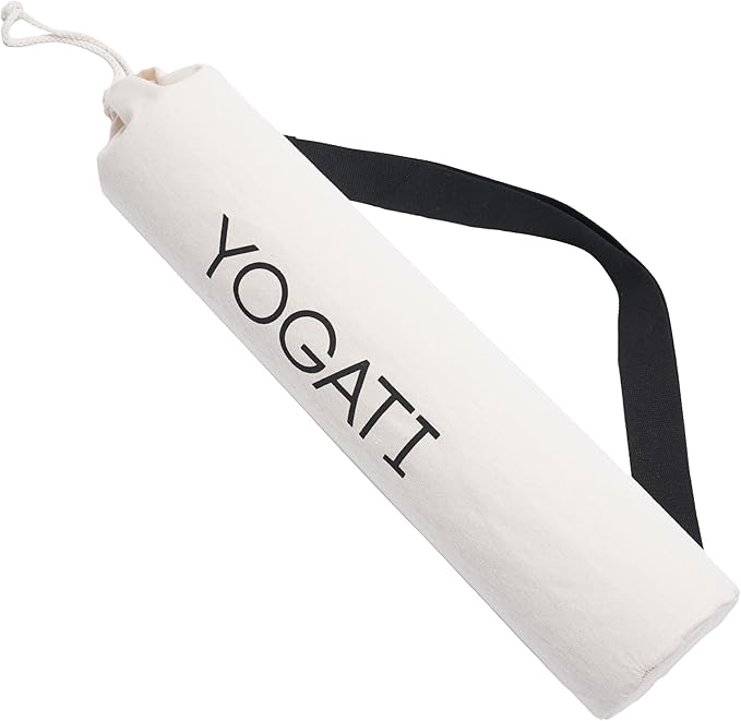 YOGATI Cotton Yoga Bag with Adjustable Strap, Yoga Mat Carry Bag, Sports Bag for Men and Women, Yoga Mat Bag
