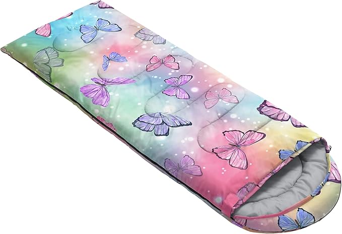 QOOMO Camping Sleeping Bags,3 Season Warm & Cool Weather,Lightweight,Waterproof Sleeping Bags for Adults & Kids,Traveling,and Outdoors,Camping Gear Equipment