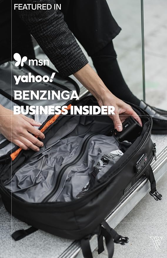 BlackVoyage Vortex Vacuum Seal Travel Backpack 60L Expandable Air Compression System Water Resistant TSA Lock Carry-On Suitcase Luggage Gray AERO - Vacuum Pump Included