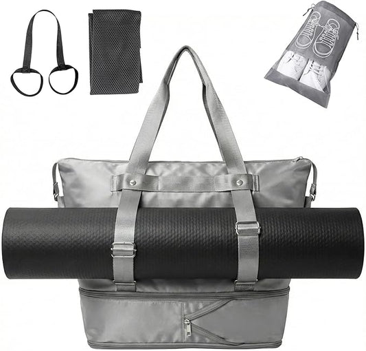 Yoga Mat Bag, Yoga Gym Bag Tote Bag with Multi Pockets For Women & Men, Yoga Mat Carrier for Pilates Travel Workout Office