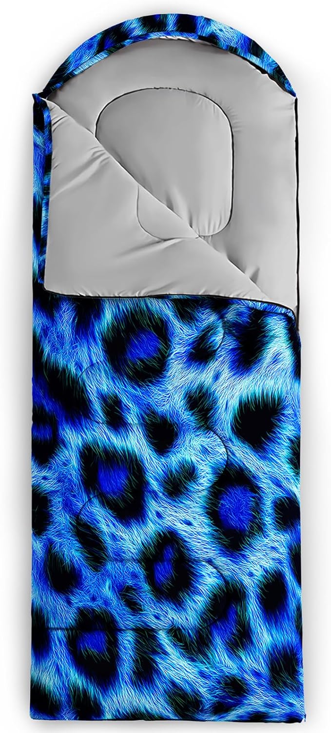 QOOMO Camping Sleeping Bags,3 Season Warm & Cool Weather,Lightweight,Waterproof Sleeping Bags for Adults & Kids,Traveling,and Outdoors,Camping Gear Equipment