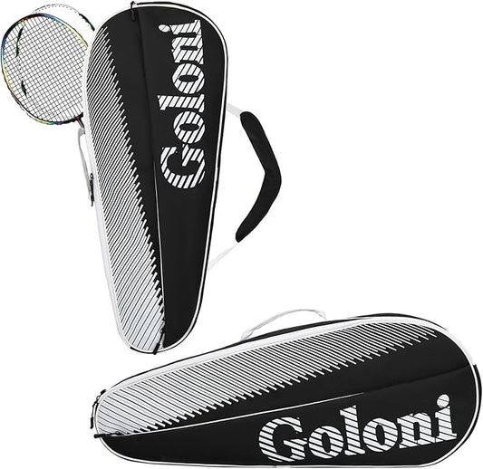 Goloni | 3 Racquet Tennis Bag, for Professional or Beginner Tennis Players, Rackets Cover Bag with Protective Pad & Lightweight | Unisex Design for Men, Women, Youth and Adults