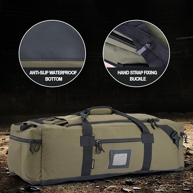 86l Large Duffel Bag For Travel, Gym & Sports - Water Repellent Polyester, Hidden Straps, Shoe Compartment - Perfect Luggage Duffle Bag Or Backpack For Men & Women