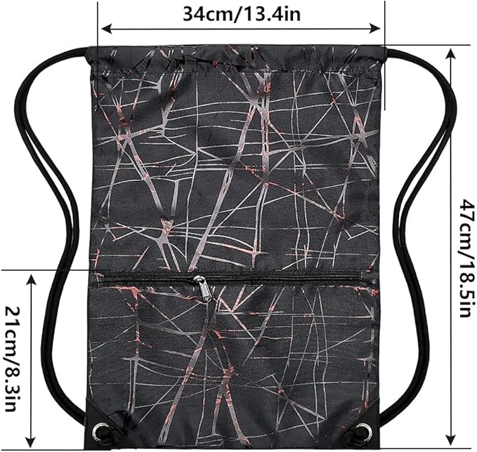 HOLYLUCK Drawstring Backpack Bag Sport Gym Sackpack