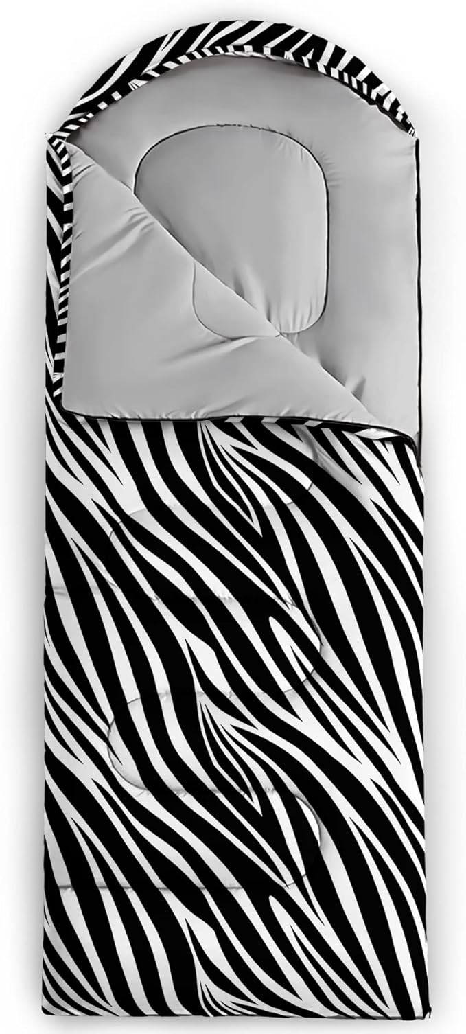 QOOMO Camping Sleeping Bags,3 Season Warm & Cool Weather,Lightweight,Waterproof Sleeping Bags for Adults & Kids,Traveling,and Outdoors,Camping Gear Equipment