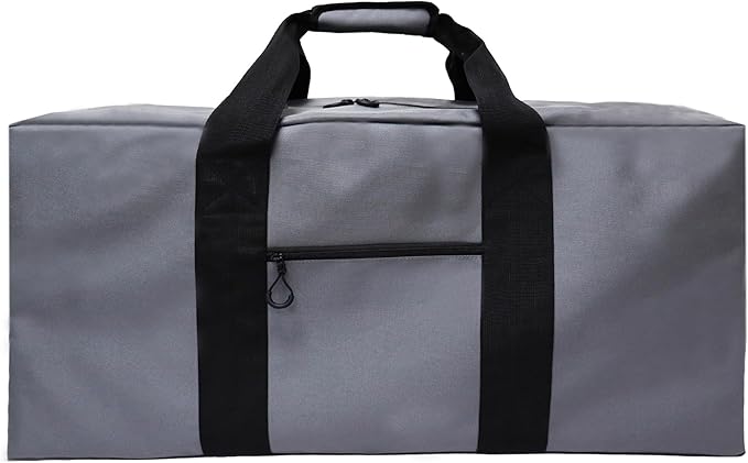 150L Large Duffle Bag for Travel 37” Diffle Bag for Overnight Weekender Camping, Storage for Men Women, Grey