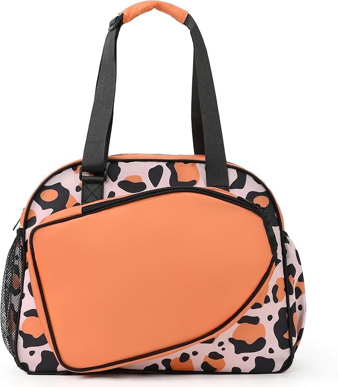 Boulder Bee Pickleball Bags, Premium Pickleball Tote Bag for Girls, Women’s Hand/Shoulder Gym Bag w Water Bottle Holder, with Pickleball Racquet/Paddle Holder