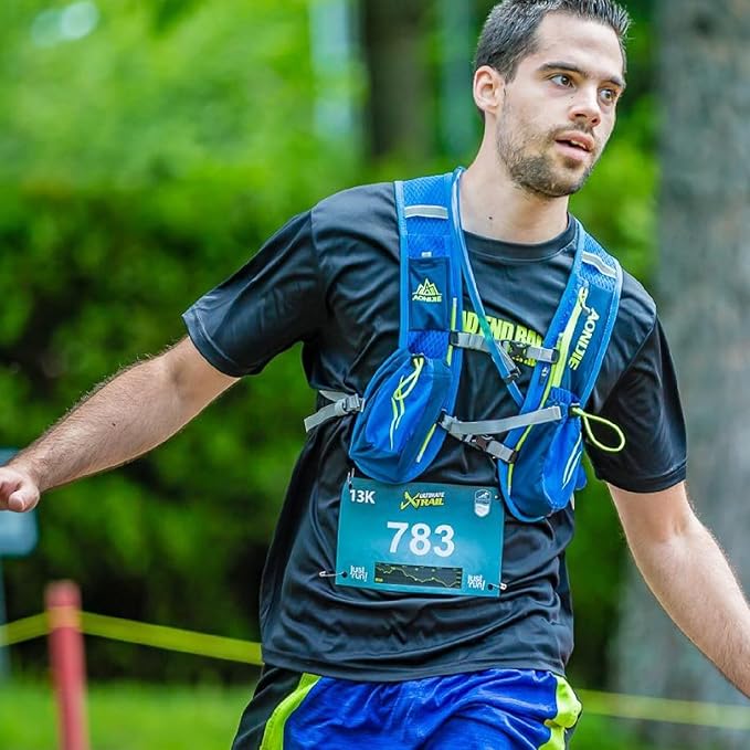 YAPJEB Running Hydration Vest Lightweight Water Pack for Men Women 5L 5.5L Backpack for Marathon Trail Race Hiking Cycling Camping Jogging