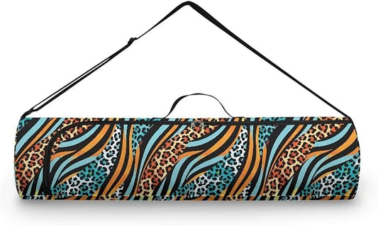 ZCFYGDX Yoga Mat Bag with Adjustable Shoulder Strap and Handle Zipper, 30in Wide x 6.3in Diameter for Yoga Mat Storage