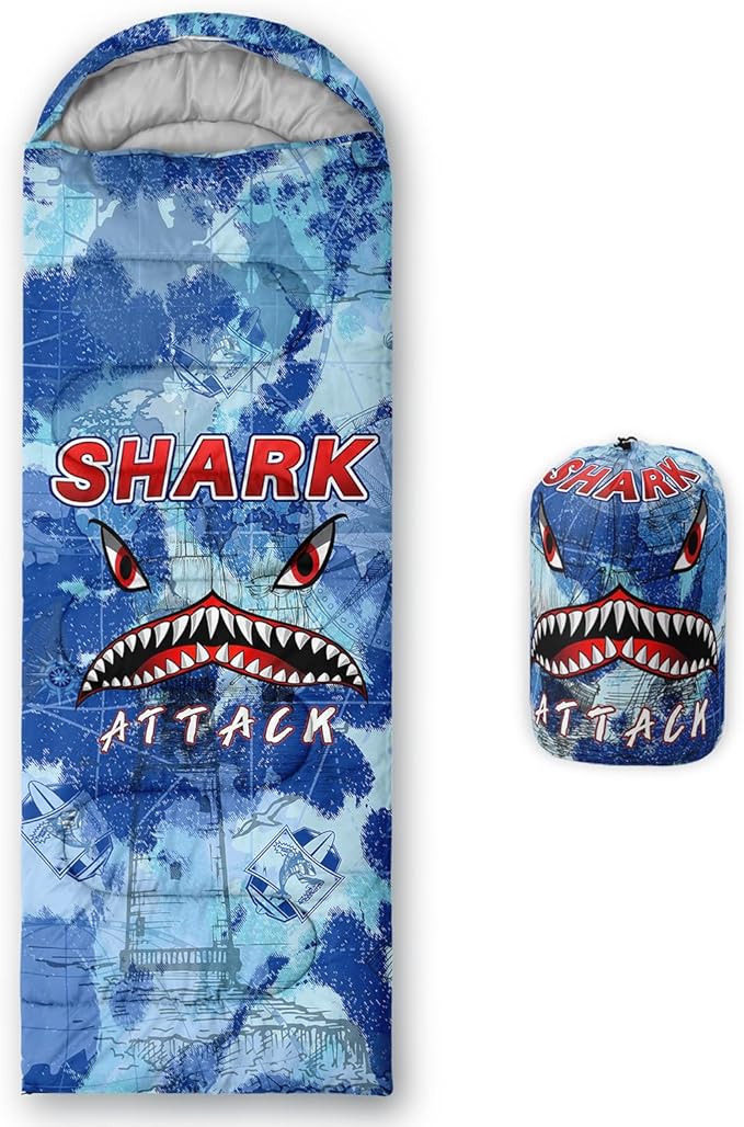 Sleeping Bags for Adults and Kids Camping Sleeping Bags for Girls and Boys Lightweight Waterproof Cold/Warm 3-Season Outdoor Travel with Compression Bags