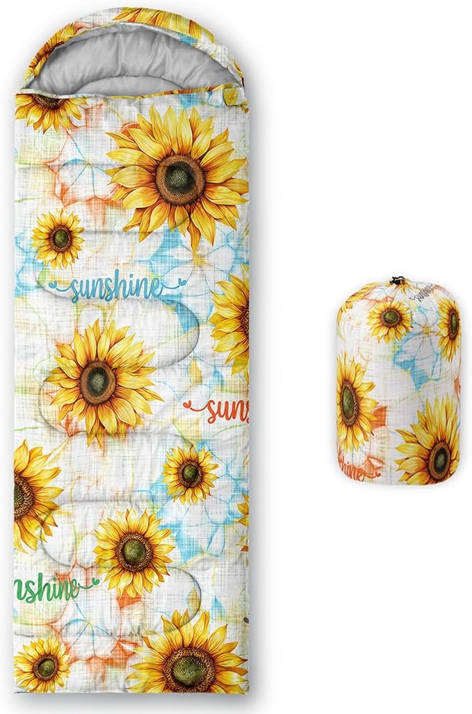 QOOMO Camping Sleeping Bags,3 Season Warm & Cool Weather,Lightweight,Waterproof Sleeping Bags for Adults & Kids,Traveling,and Outdoors,Camping Gear Equipment